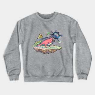 Uni Dinosaur to Space Crewneck Sweatshirt
